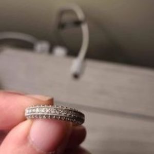 14k white gold band